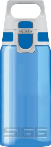 SIGG - Trinkflasche Kinder - Viva One Blue - Für Kohlensäurehaltige Getränke Geeignet - Auslaufsicher - Spülmaschinenfest - BPA-frei - Sport - Blau - 0,5L