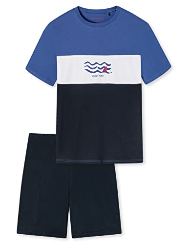 Schiesser Jungen Schlafanzug Set kurz - 100% Organic Bio Baumwolle - Größe 140 bis 176