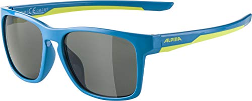 ALPINA Unisex - Kinder, FLEXXY COOL KIDS I Sonnenbrille, blue-lime, One size