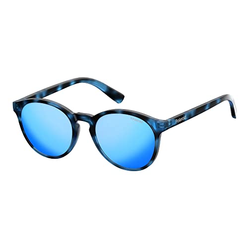 Polaroid Unisex-Kinder PLD 8024/S 5X Jbw 47 Sonnenbrille, Blau (Blute Havana/Grey Blue)