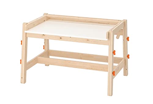 Ikea FLISAT Kinderschreibtisch aus Massivholz; verstellbar