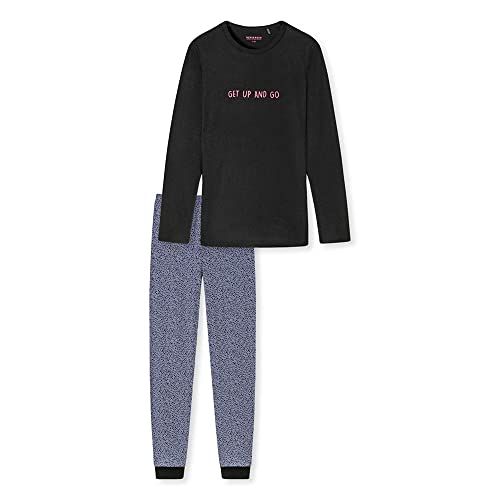 Schiesser Mädchen Schlafanzug Set Pyjama lang - 100% Organic Bio Baumwolle - Größe 140 bis 176