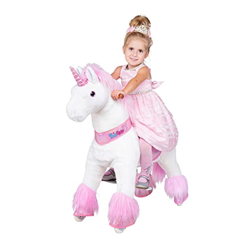 Miweba PonyCycle Sternschnuppe - 3 Jahre Garantie - U Serie - Schaukelpferd - Kuscheltier auf Rollen - Kinder - Pony - Tierlaute Pferd MyPony - Reiten - 4-9 Jahre (Medium)