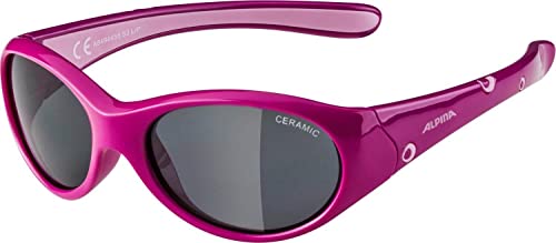ALPINA FLEXXY GIRL - Flexible und Bruchsichere Sonnenbrille Mit 100% UV-Schutz Für Kinder, pink-rose gloss, One Size