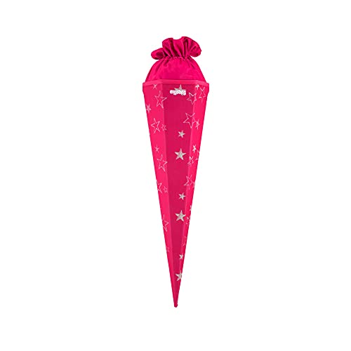 ergobag Schultüte mit Kordelzug für Jungen und Mädchen zur Einschulung CinBärella - Pink