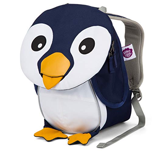 Affenzahn Kleiner Freund - Kindergartenrucksack für 1-3 Jährige Kinder im Kindergarten und Kinderrucksack für die Kita Pinguin - Blau