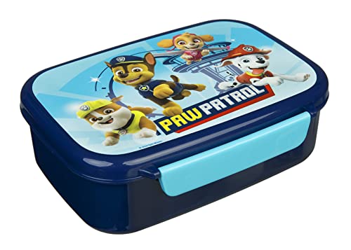 Scooli Brotdose für Kinder mit herausnehmbaren Einsatz - Paw Patrol - Kindergarten Brotdose - Sandwichbox Schule - Brotzeitdose aus Kunststoff BPA frei - Sandwichbox - Lunchbox - Vesperbox