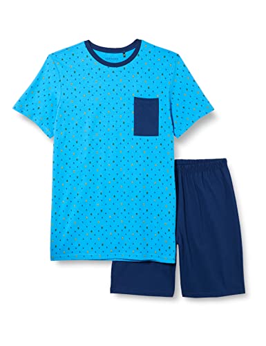Schiesser Jungen Kurzer Schlafanzug - Organic Cotton (Ll) Pyjamaset , aqua, 152