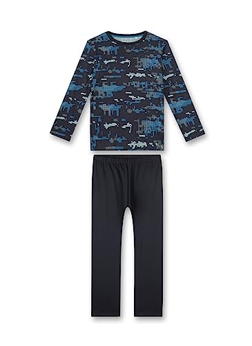 Sanetta Jungen-Schlafanzug lang | Bequemer Schlafanzug für Jungen lang. | Pyjamaset Größe 152