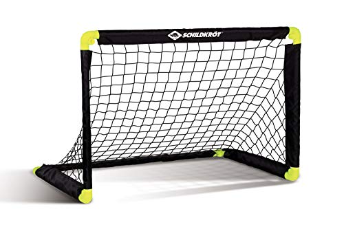 Schildkröt® Folding Soccer Goal, faltbares Fußballtor mit innovativer Falttechnik, aus Kunststoff, 90 x 60 x 60cm, freistehend für In- und Outdoor, inklusive 4 Erdhaken, 970987