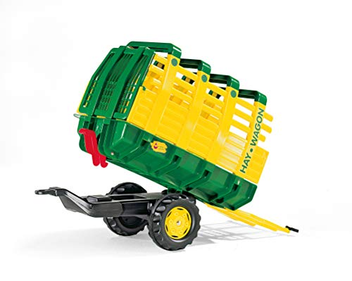 Rolly Toys rollyHay Wagon (Alter 3-10 Jahre, Zweiachsanhänger, Automatikverriegelung, Heckklappe verriegelbar) 122981