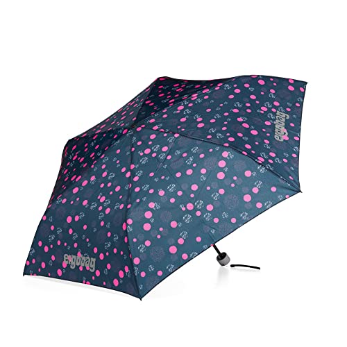 ergobag Regenschirm Schultaschenschirm für Kinder, extra leicht mit Tasche, Ø90cm PhantBärsiewelt - Blau