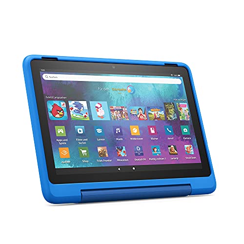 Fire HD 10 Kids Pro-Tablet | Ab dem Grundschulalter | 25,6 cm (10,1 Zoll) großer Full-HD-Bildschirm (1080p), 32 GB, kindgerechte Hülle mit „Raumschiffe“-Design