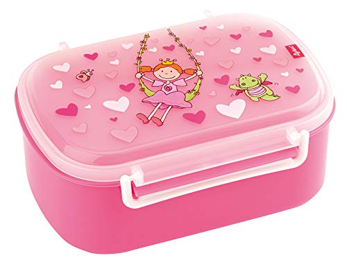 SIGIKID 24472 Brotzeitbox Pinky Queeny Lunchbox BPA-frei Mädchen Lunchbox empfohlen ab 2 Jahren rosa, 11 x 7 x 17