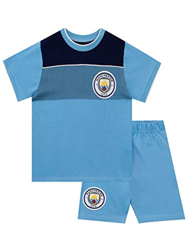 Manchester City FC Jungen Kurze Schlafanzug Blau 152