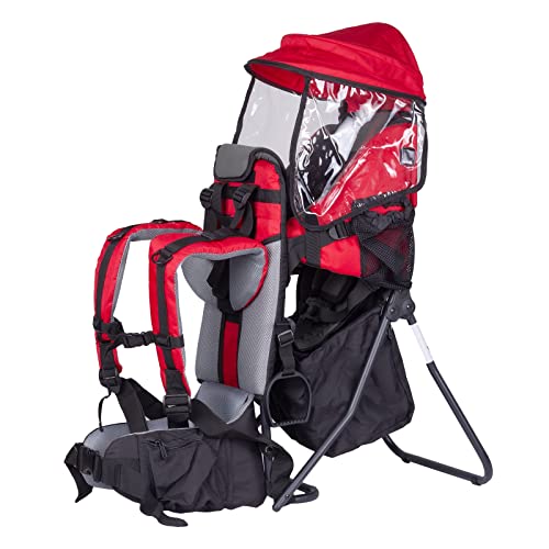 XTLSTORE Kindertrage Rückentrage Rucksack Carrier bis 25kg (Rot)