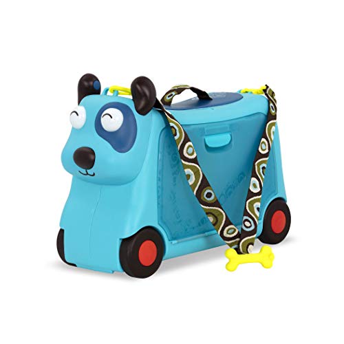 B. toys Kinder Handgepäck Koffer Hund – Reisekoffer, Kinderkoffer mit Lichtern und Tönen zum Rollen, Draufsitzen – für Mädchen und Jungen ab 2 Jahren