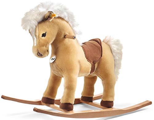 Steiff Franzi REIT-Pony - 70 cm - Schaukeltier für Kinder - weich & abwaschbar - blond (048906)