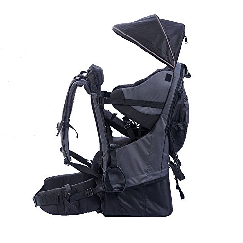 Rucksacktrage für Babys und Kleinkinder, Wander-Transport-Rucksack, Regenschutz und Sonnenschutz für das Kind