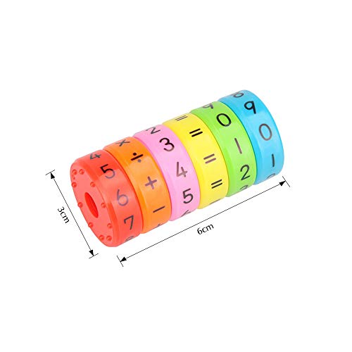 OOCOME Magnetisches arithmetisches Lernspielzeug Mathe-Spiele Mathematische Ressourcen Kinder Zahlenspiele Nummernblöcke Magnetspielzeug für Kinder Kindergeschenke