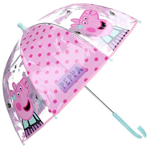 Peppa Pig Regenschirm Regenschirm Party, Manueller Regenschirm mit ca. 73 cm Durchmesser, Vadobag VB26941