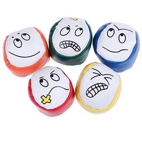 sus 5 Stück Jonglierbälle, Jonglierbälle für Anfänger Kinder, langlebiges Jonglierball-Kit, zum Erlernen des Jonglierens von Spielzeugspiel-Sitzsäcken Spaß