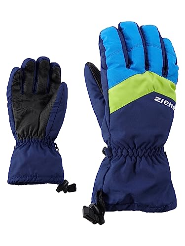 Ziener Kinder LETT AS glove junior Ski-Handschuhe / Wintersport | wasserdicht atmungsaktiv, navy, 3