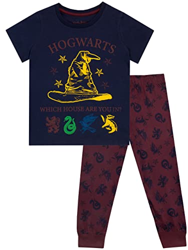 Harry Potter Mädchen Hogwarts Schlafanzug Blau 152