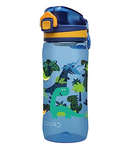 Opard 500ml Trinkflasche Kinder, Mit auslaufsicherem Flip-Top-Deckel, wiederverwendbarem BPA-freiem Tritan für Schule und Reisen