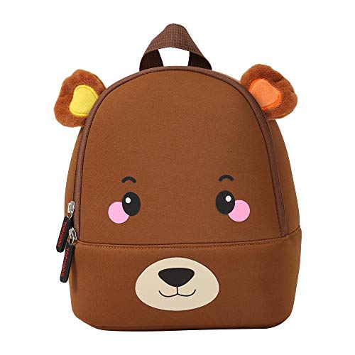 BAIGIO Kinderrucksack Kinder Mini Schulrucksack Tiere Kindergartentasche für Jungen Mädchen Kleinkind (Bär, S)