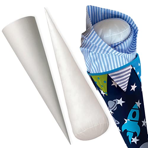 windeltou Schultüte Kissen PREMIUM mit oder ohne Papprohling in 35, 70, 85 cm, Füllkissen, Inlettkissen, Zuckertüte