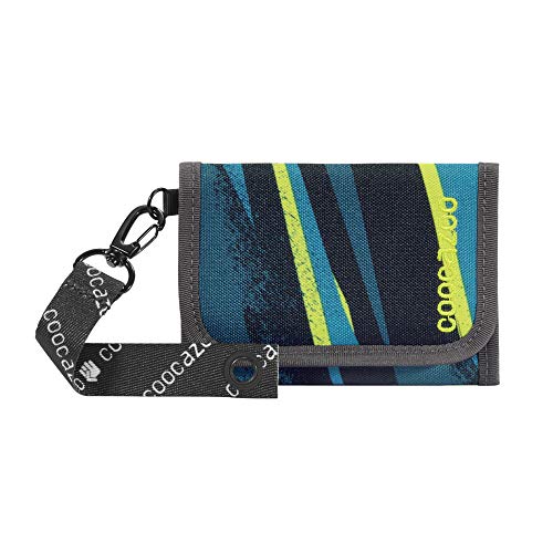 coocazoo Geldbeutel AnyPenny „Wild Stripe“, blau-grün, Portemonnaie mit Sichtfenster innen &...