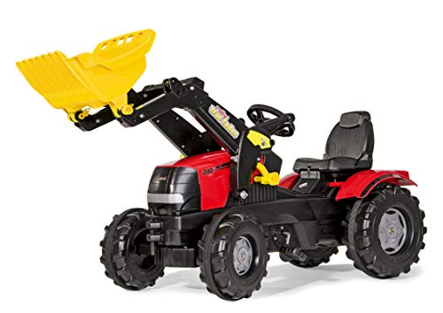 Rolly Toys Traktor / rollyFarmtrac Case Puma CVX 240 (inkl. rollyTrac Lader, für Kinder im Alter von 3 – 8 Jahre, verstellbarer Sitz) 611065