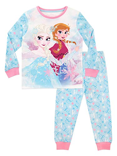 Disney Mädchen Die Eiskönigin Schlafanzug Blau 122cm