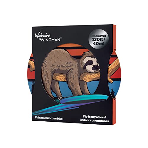 Waboba Wingman Die Frisbeescheibe, Perfekt für Kinder und Erwachsene – Modell, SLOTH - 150 x 150 x 15 mm