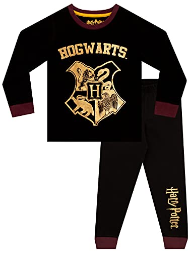 Harry Potter Jungen Schlafanzug Hogwarts Schwarz 110
