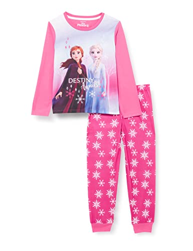 Disney Mädchen Schlafanzug Frozen Rosa 122