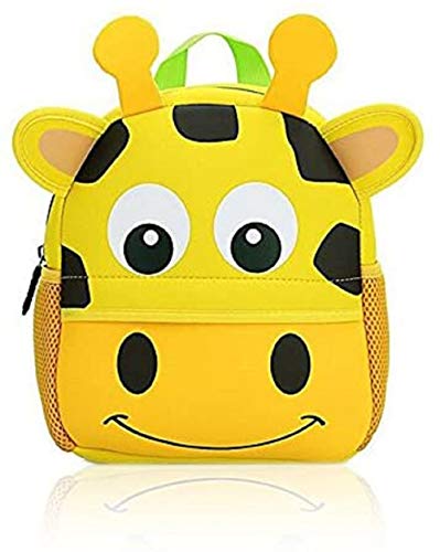 OFKPO Kinder Rucksack,Wasserdicht Schultasche Karikatur Tier Kindergarten Tasche für Kinder Jungen Mädchen Kleinkind 1-6 Alter(Giraffe)