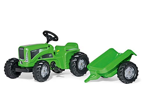 Rolly Toys Futura Trettraktor mit Anhänger (Traktor mit Heckkupplung, Drehschemellenkung, Alter ab 2,5 - 5 Jahre, Kinderfahrzeug)