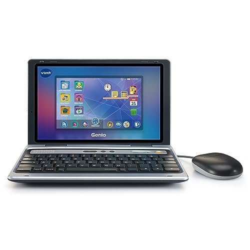 VTech Genio Lernlaptop XL – Lerncomputer mit großen 7'-LCD-Bildschirm mit Internetzugang, Textprogramm und vielen Lerninhalten – Für Kinder von 5-12 Jahren