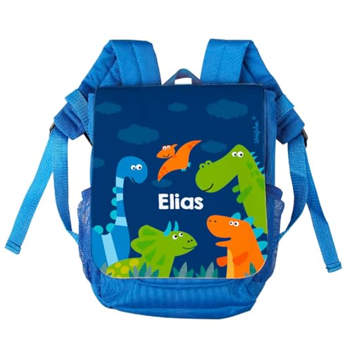 Striefchen® Kindergarten Tasche - Dinos - als Rucksack mit Namen des Kindes