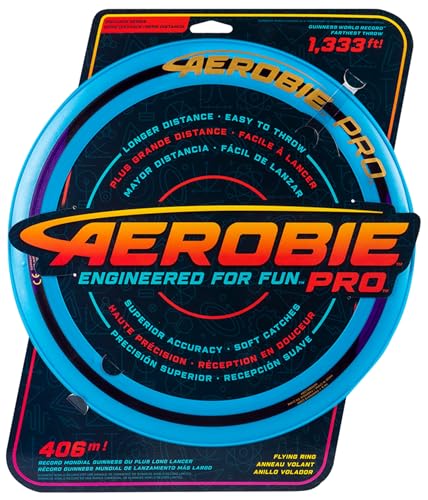 Aerobie Pro Flying Ring Wurfring mit Durchmesser 33 cm, blau, für Erwachsene und Kinder ab 5 Jahren (TOGGO Toys 2022)