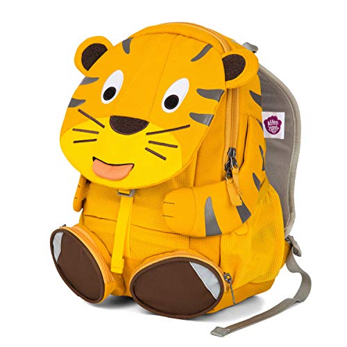 Affenzahn Großer Freund - Kinderrucksack für 3-5 Jährige im Kindergarten - Tiger - Gelb
