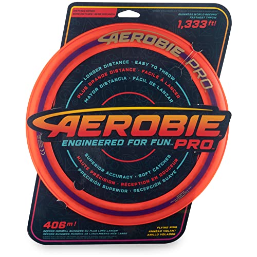Aerobie Pro Flying Ring Wurfring mit Durchmesser 33 cm, orange, für Erwachsene und Kinder ab 5 Jahren (TOGGO Toys 2022)