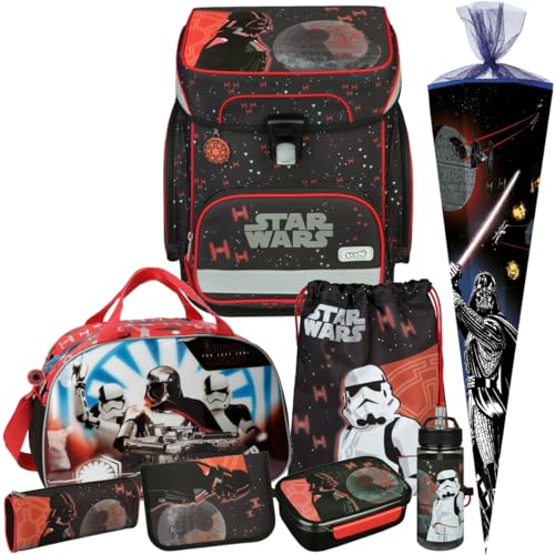 Generisch Star Wars - Scooli EasyFit Schulranzen-Set 9tlg. mit Sporttasche, Schultüte, Brotdose und Trinkflasche