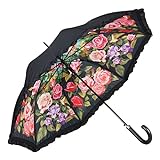 VON LILIENFELD Regenschirm mit Rüsche |...