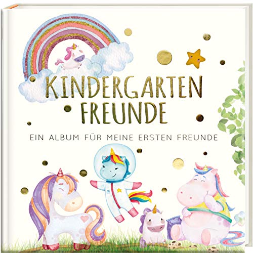 Kindergartenfreunde - EINHORN: ein Album für meine ersten Freunde (Freundebuch Kindergarten 3 Jahre) PAPERISH®