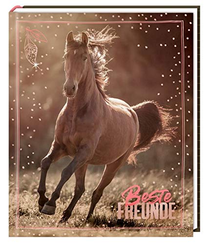 Freundebuch - I LOVE HORSES - Beste Freunde: (Foto) (Alben & Geschenke für Kinder)