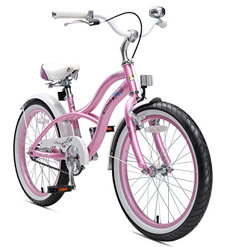 BIKESTAR Kinderfahrrad für Mädchen ab 6-7 Jahre | 20 Zoll Kinderrad Cruiser | Fahrrad für Kinder...