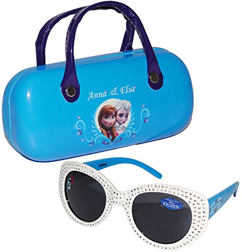 2 TLG. Set Sonnenbrille & Brillenetui - Disney die Eiskönigin - Frozen - 1 bis 8 Jahre - 100% UV Schutz - UV 400 (passend für Kinder von 1 bis 8 Jahre.